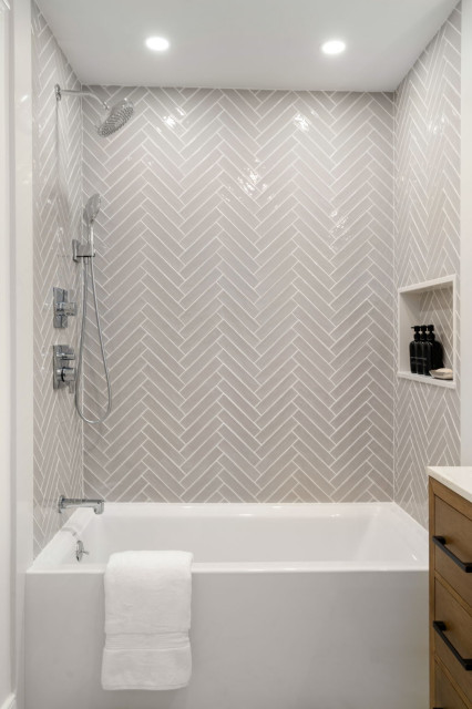 Natick New Construction transitional-bathroom