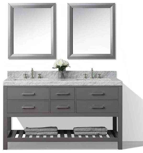 Elizabeth Bath Vanity Set, Sapphire Gray, 60