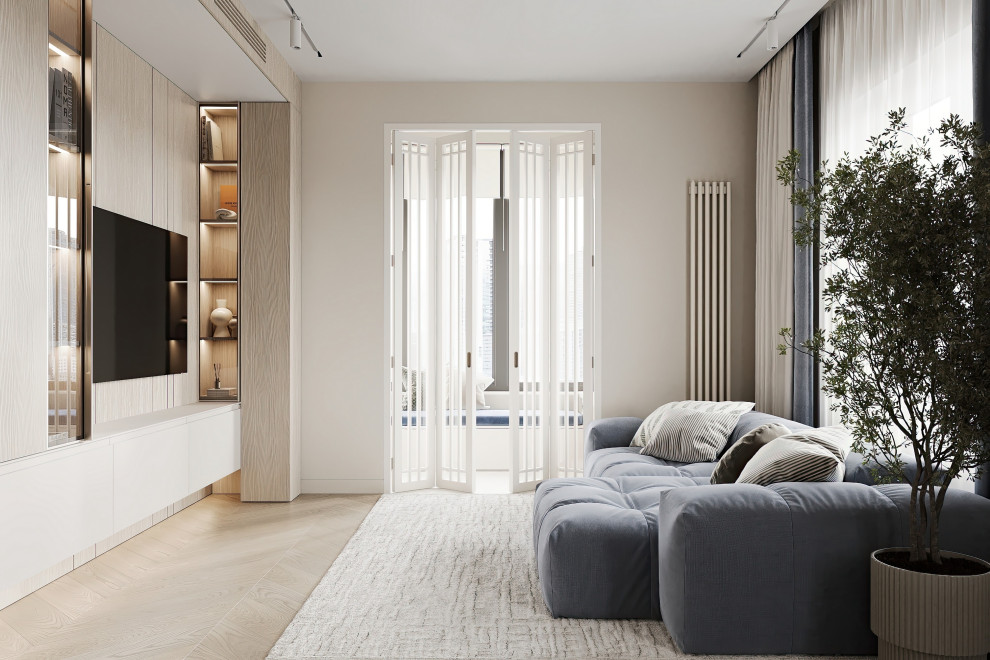 Дизайн и ремонт квартиры в ЖК Большая семерка - Сочный синий