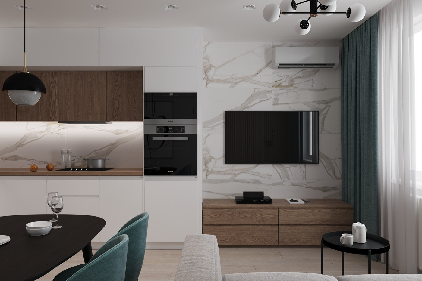 Дизайн интерьера двухкомнатной квартиры