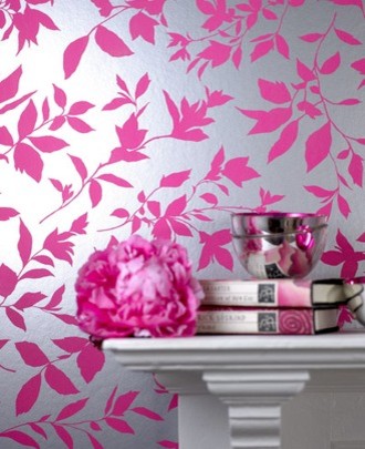 Midsummer Pink Floral Wallpaper