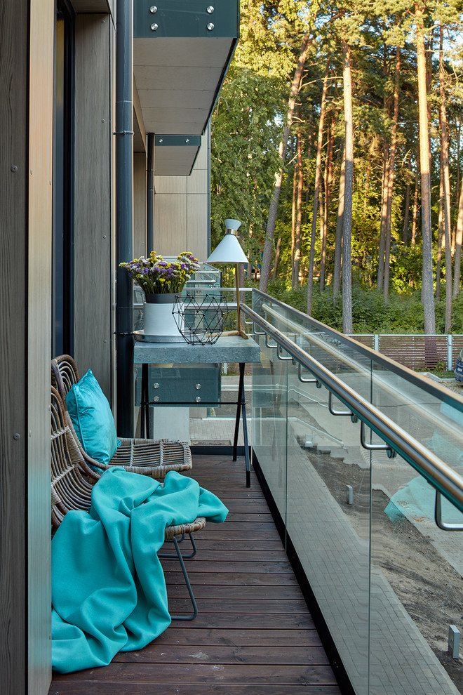 This is an example of a contemporary balcony in Other.