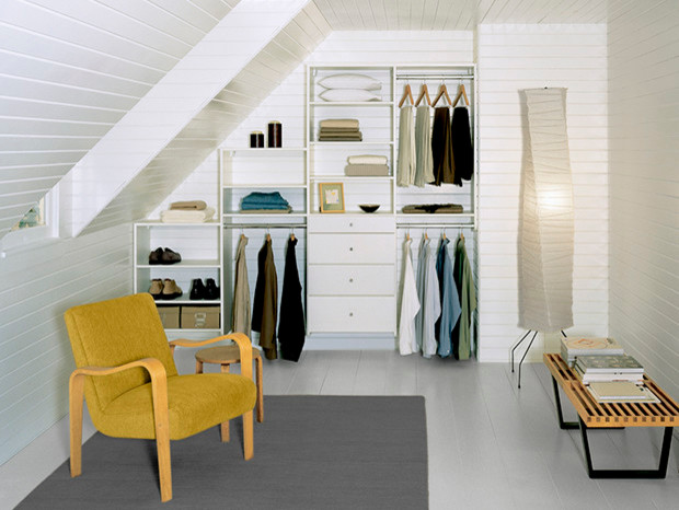 Photo of a modern storage and wardrobe in San Francisco.