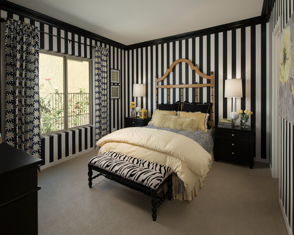 Photo of a transitional bedroom in Phoenix.
