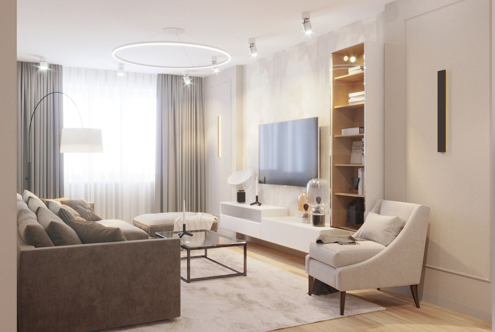 Квартира ЖК 5 столиц. Гостиная