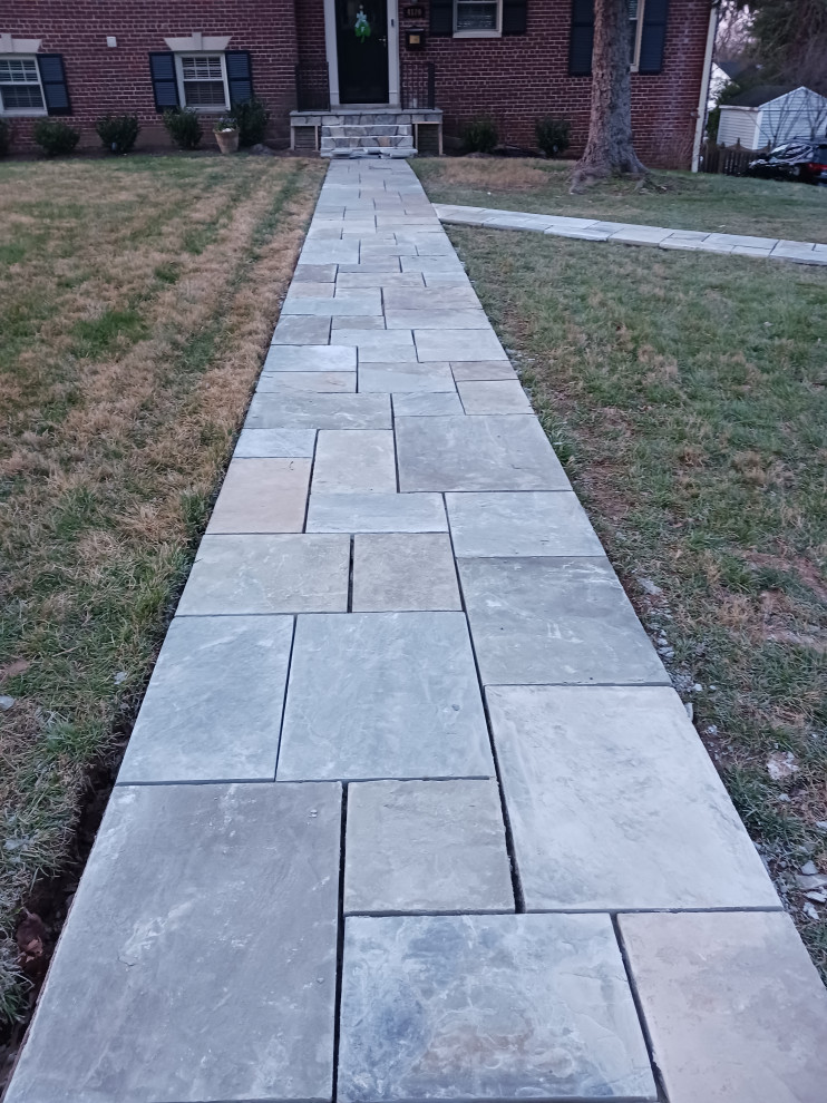 Flagstone Landing ,Steps , New and existing  Walkway