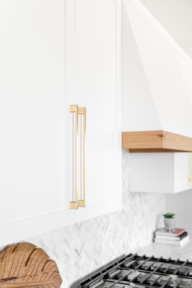 Example of a transitional galley kitchen design