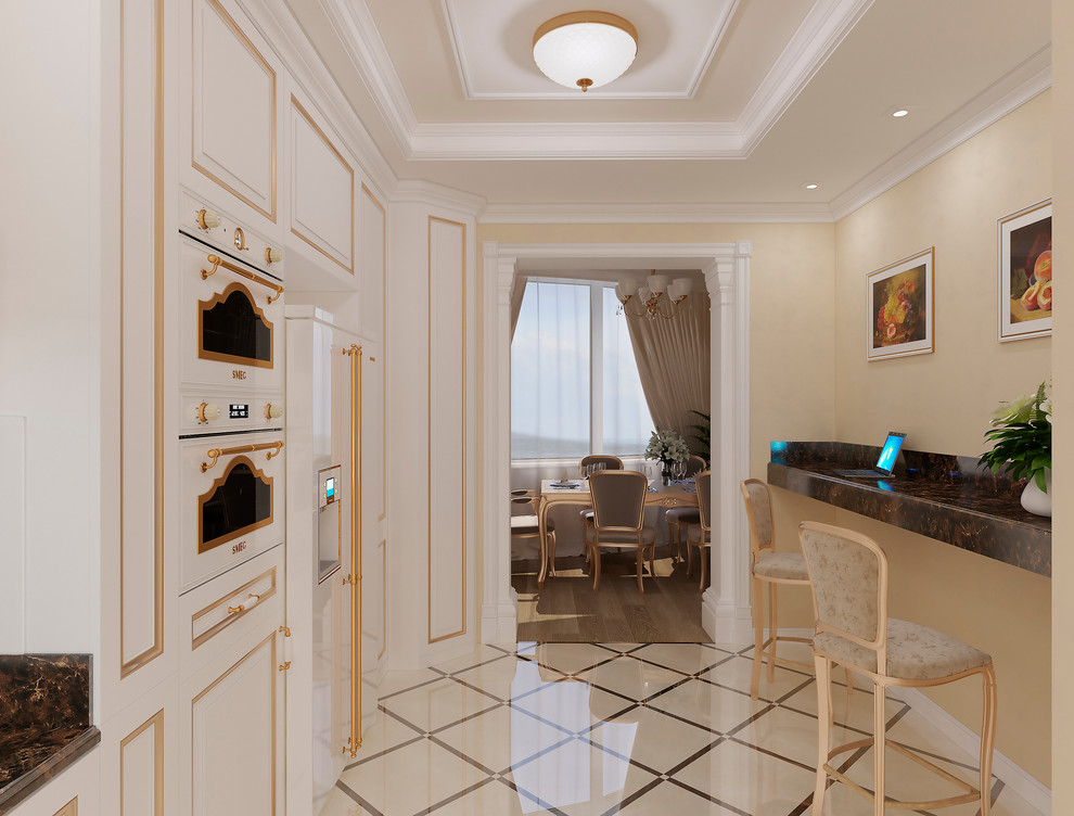 Квартира с бирюзовой спальней