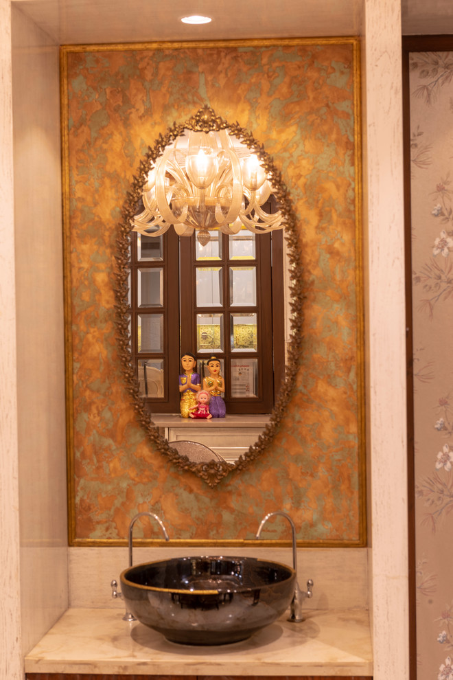 Inspiration for a contemporary dining room in Mumbai.