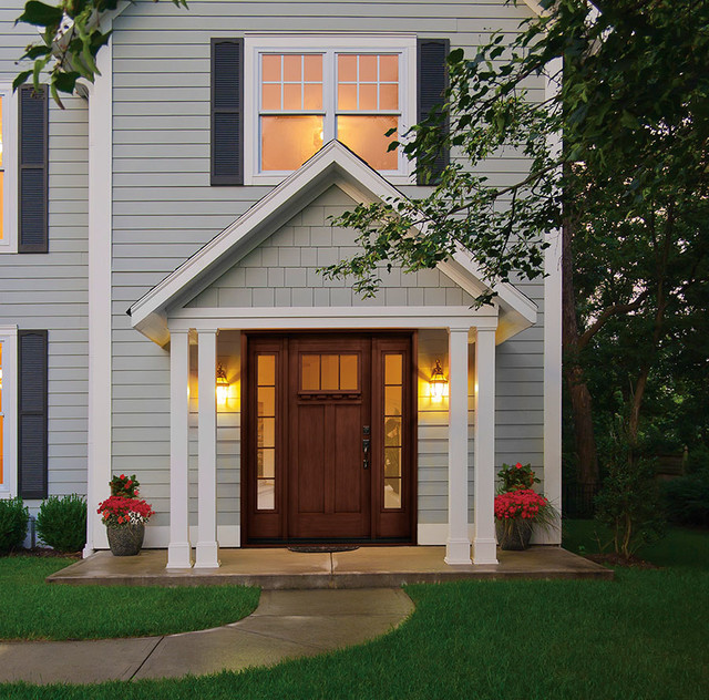 Clopay Craftsman Front Entry Door Traditional Exterior Other by Thomas V. Giel Garage Doors