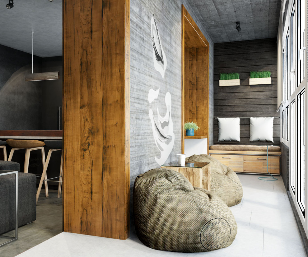 Лофт с элементами индустриального стиля