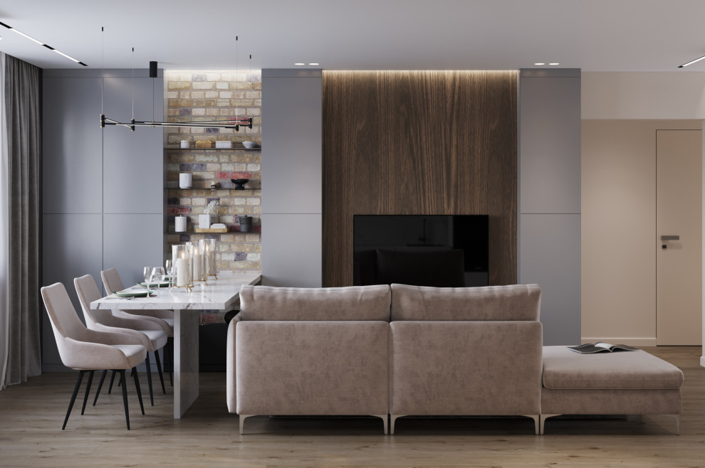 проект "Сдержанный комби на 87м2"