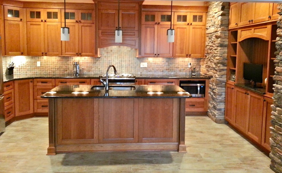 Functional kitchen with rustic feel