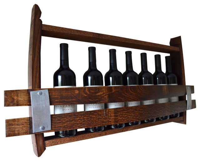 Wine Rack from Wine Barrel Staves Transitional Wine Racks by All