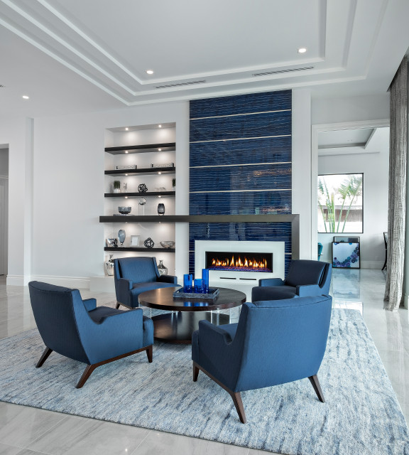 Lighthouse Point contemporain-salon