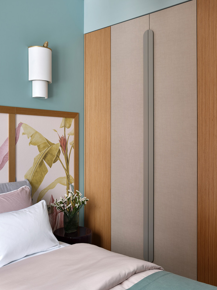 Небольшая квартира в оттенках синего