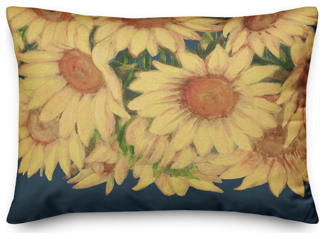 Sunflower Bunch 14x20 Spun Poly Pillow