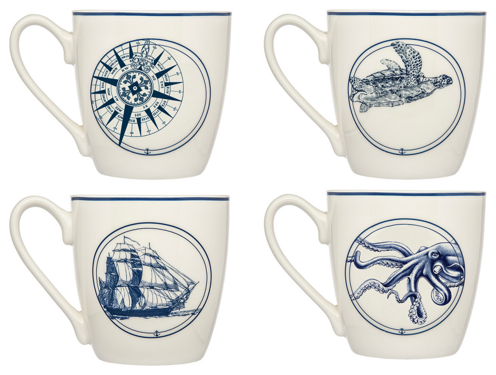 Nautical Coffee Mug Set