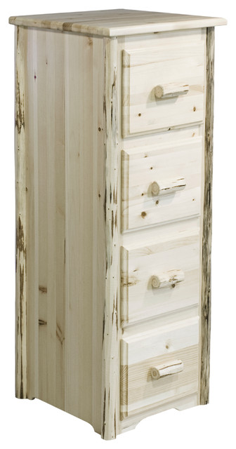 Montana Collection 4 Drawer File Cabinet Rustic Filing Cabinets By Montana Woodworks