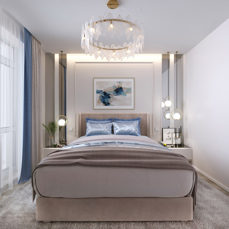 Дизайн-проект интерьеров квартиры площадью:94 м2