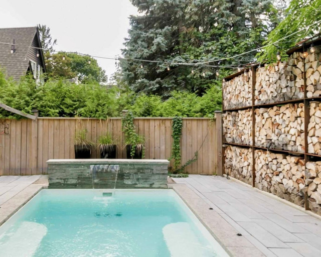Toronto Backyard contemporary-swimming-pool