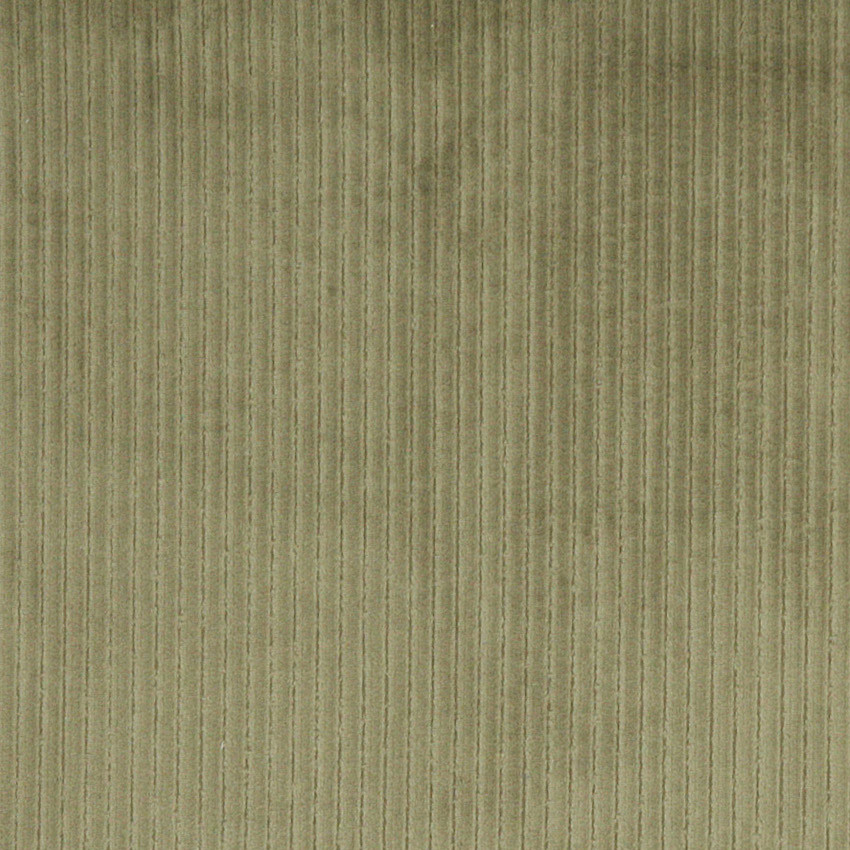 Green Stripe Corduroy Velvet Upholstery Fabric By The Yard