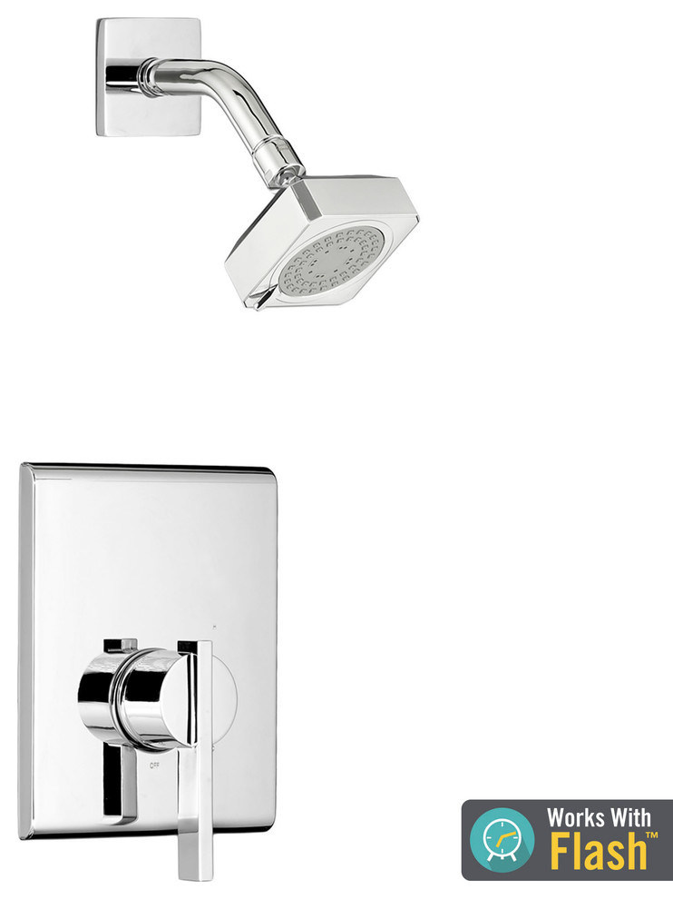 Times Square Shower Only Trim Kit With Water-Saving Shower Head and Cartridge, P
