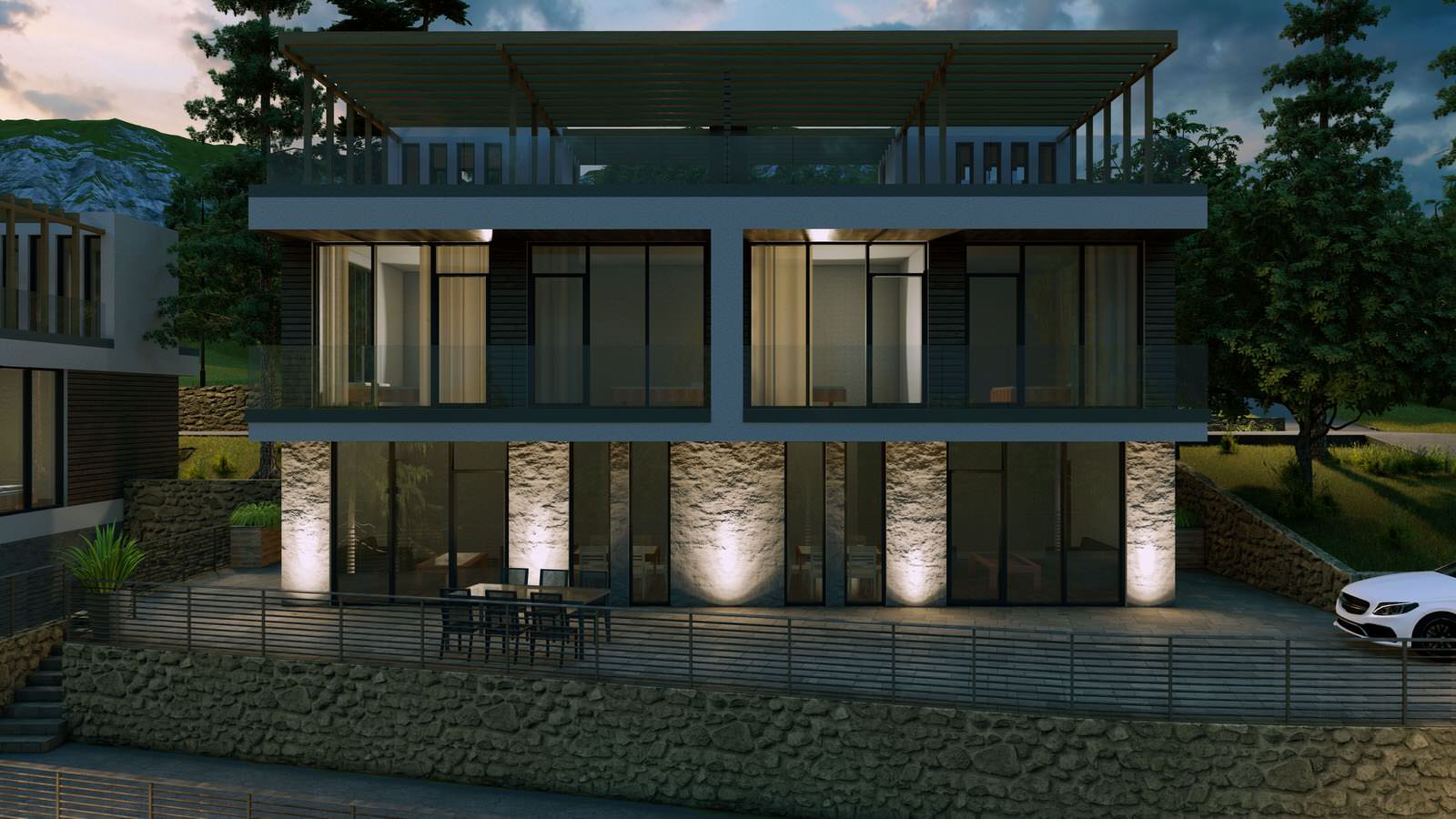 Комплексная застройка дуплексами и жилыми домами