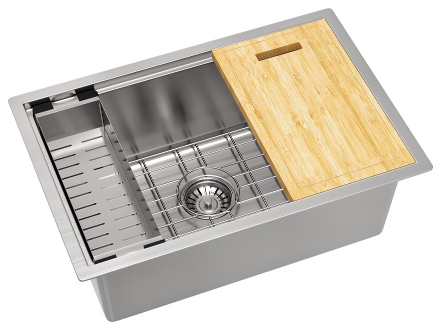 KHWS3018R15 Workstation Undermount Stainless Steel Kitchen Sink