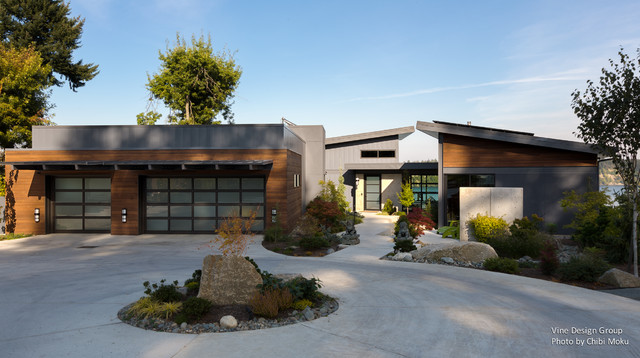 Gig Harbor, Washington  | Vine Design Group contemporary-house-exterior