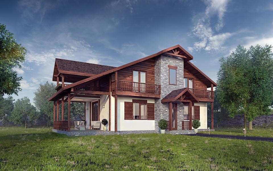 Загородный дом типа «шале»