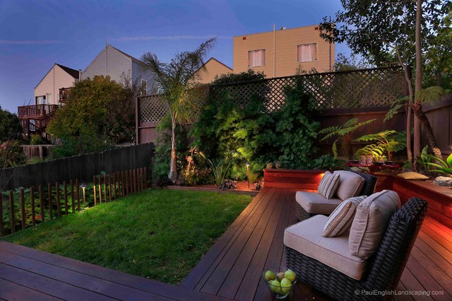 Potrero Hill Backyard trendy-terrasse