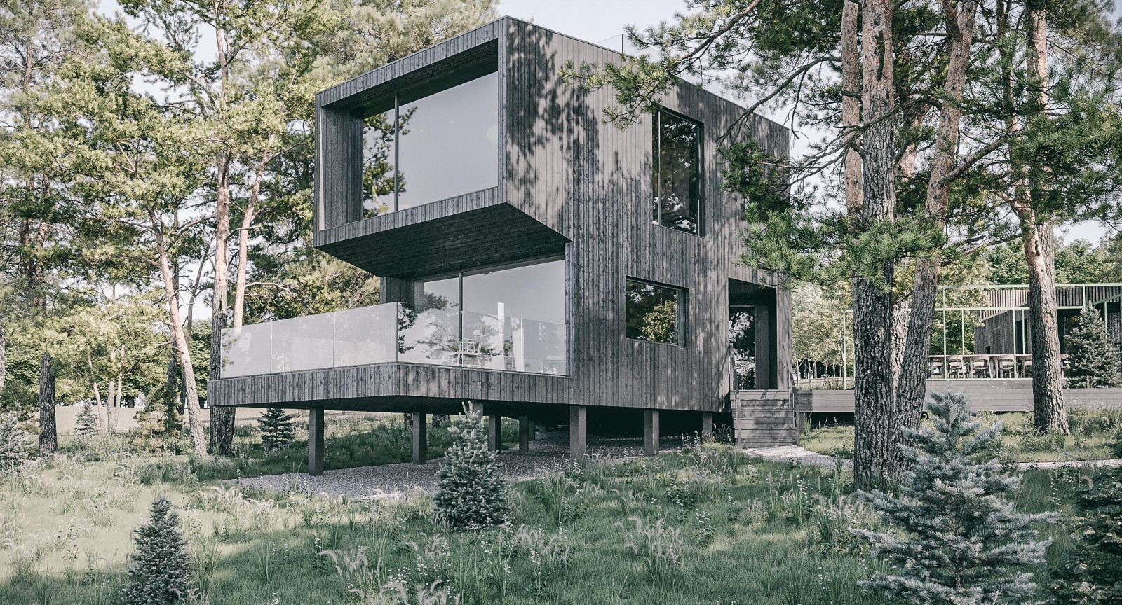 Дом с видом на озеро