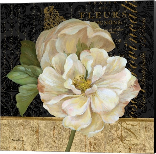 Antique Still Life Rose by Pamela Gladding Canvas Art, Size 12 X 12