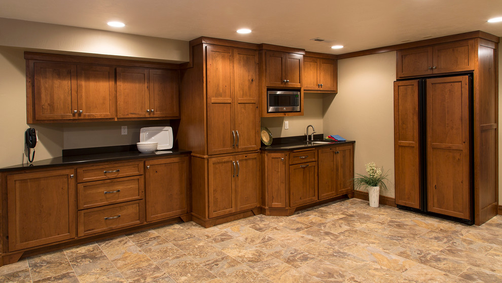 Mid-sized transitional underground basement photo