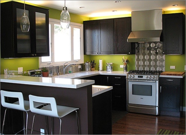 Lime Green Modern Kitchen Modern Kitchen Tampa By All Wood