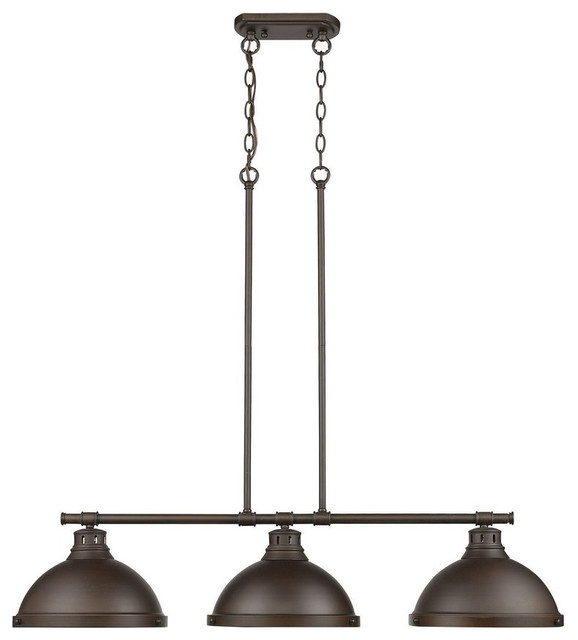 Duncan 3 Light Linear Pendant Chrome Traditional Duncan 3 Light Linear Pendant Chrome