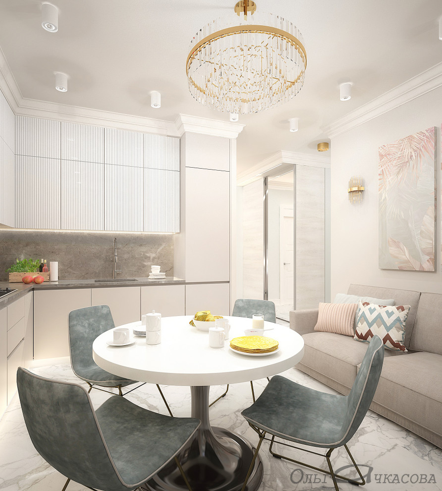 проект квартиры в Москве для семьи из четырех человек