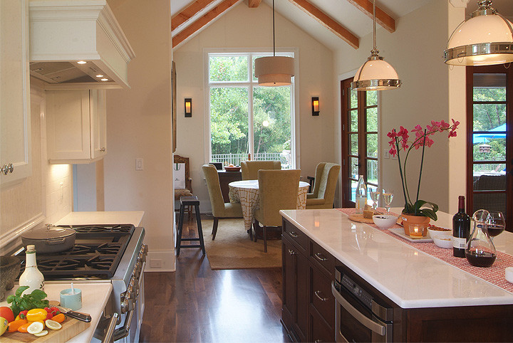 Photo of a contemporary kitchen in Charlotte.