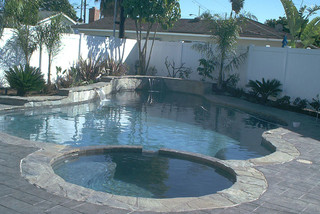 Swan Pools  Swimming Pool Company  Aesthetics  Plaster - Traditional - Pool - Orange County 