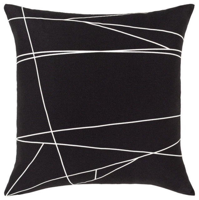 Surya Graphic Punch 18" X 18" Square Pillow Cover GPC004-1818