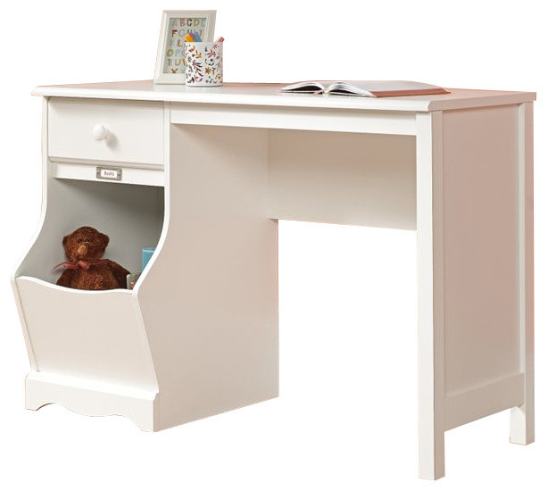 Sauder Pogo Desk In Soft White Finish Reviews Houzz Sauder Pogo Desk In Soft White Finish Transitional Desks And Hutches