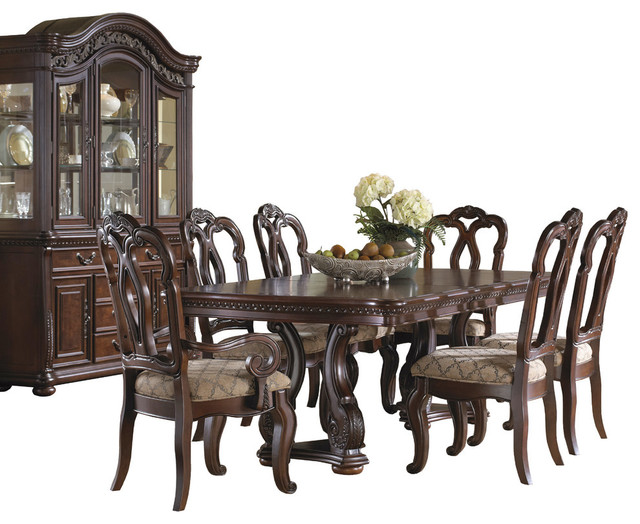 Samuel Lawrence Pulaski San Marino 9Piece Dining Set, Brown