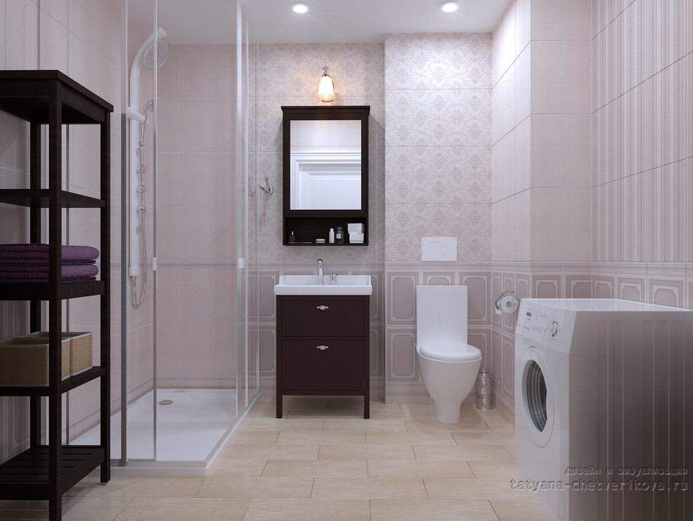 Дизайн-проект кухни и с/у в однокомнатной квартире