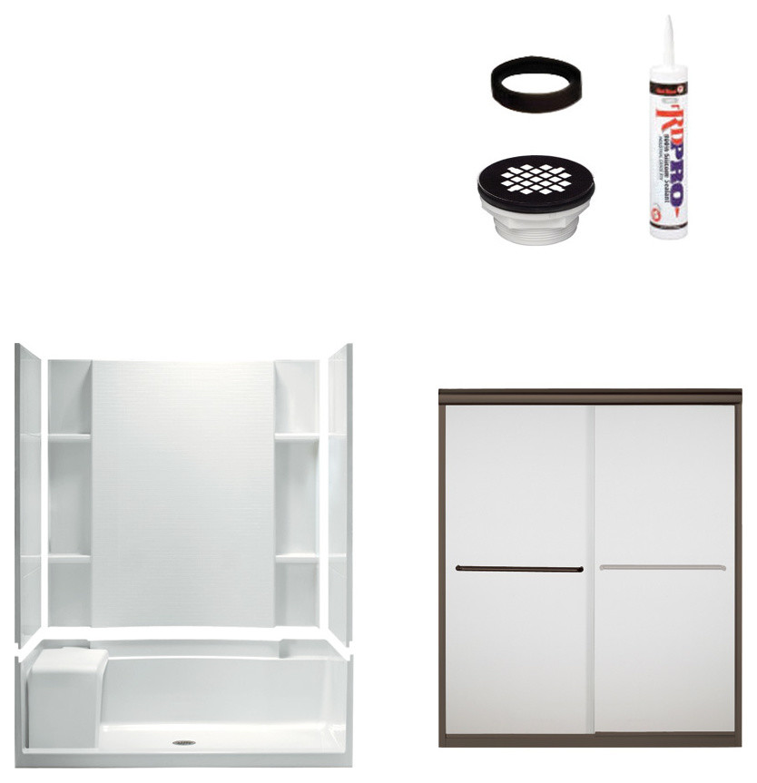 Sterling Accord 74.5x36x60 Alcove Shower Kit, 36"x60"x74.5