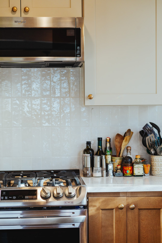 Inspiration for a rustic kitchen remodel in Seattle