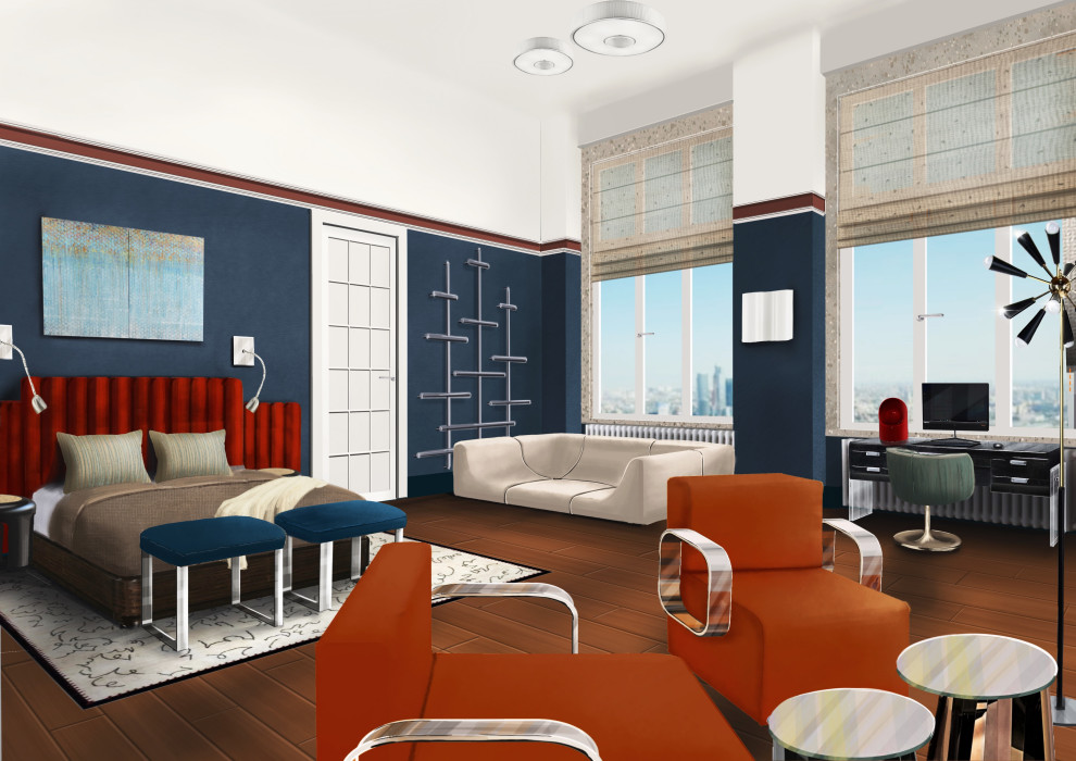 Проект "Энергия паруса" (Квартира на Мосфильмовской, 388 кв. м)