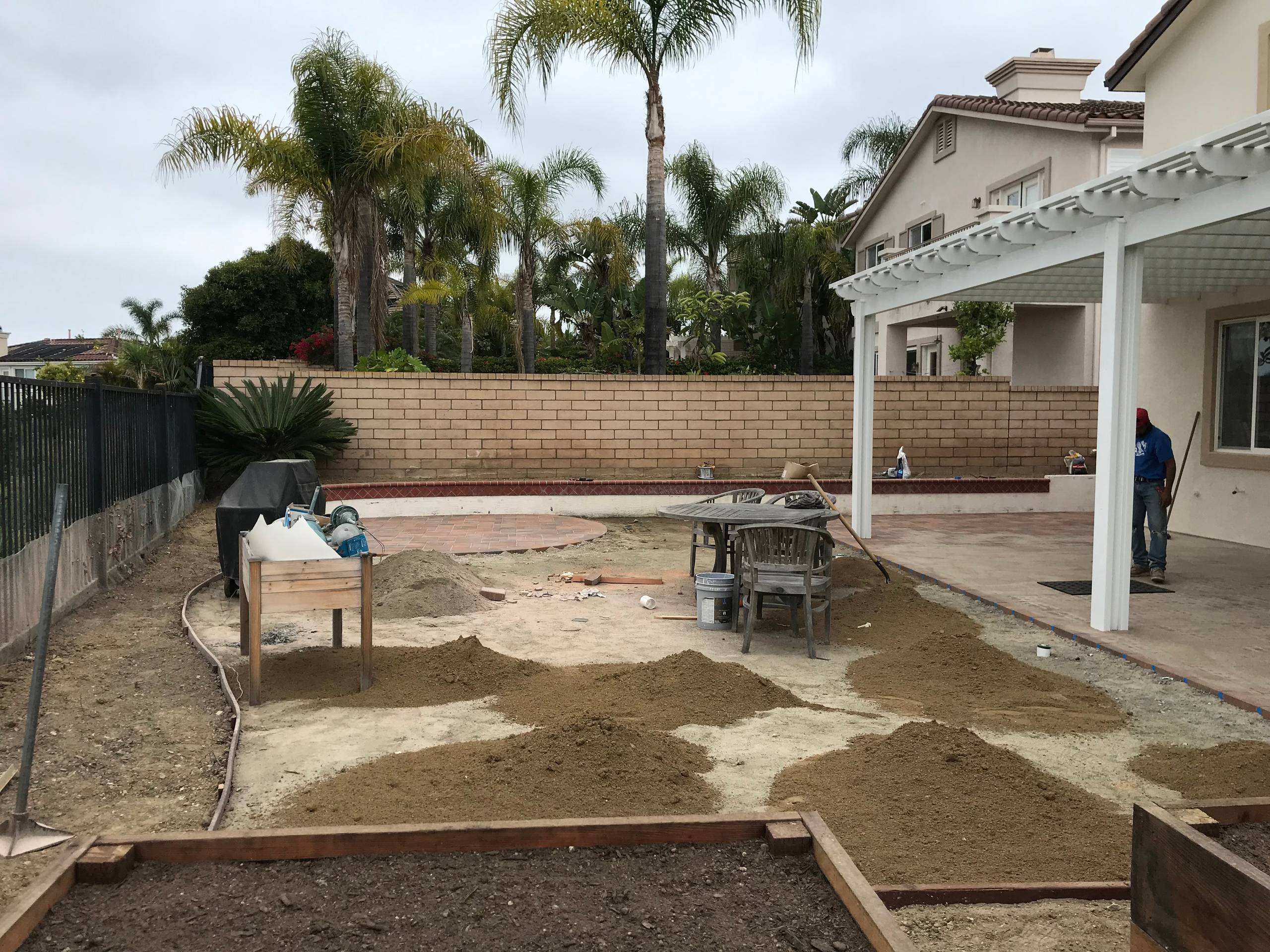 Prep for Artificial Turf and Plants in Del Mar