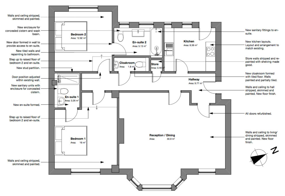 Flat refurbishment, St. John's Wood