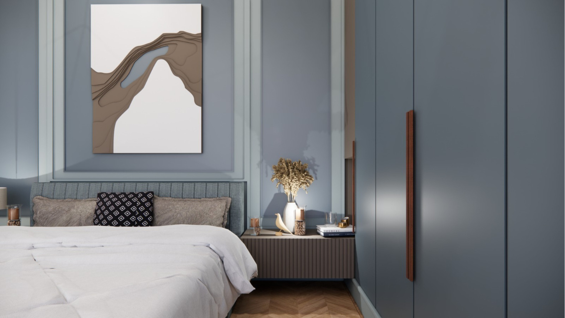 Sleek and Stylish Master Bedroom in Watford